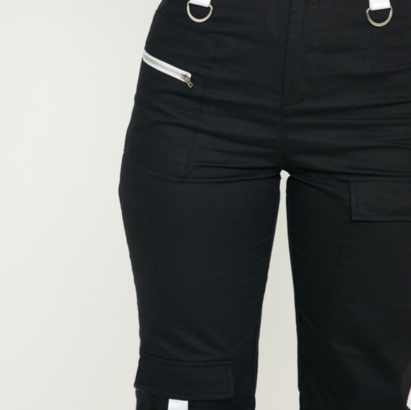 NWT Trendy Black Cargo Pant US Size 6 UK Size 10 - Picture 4 of 8